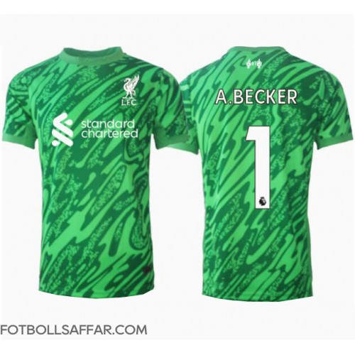 Liverpool Alisson Becker #1 Målvakt Bortatröja 2024-25 Kortärmad